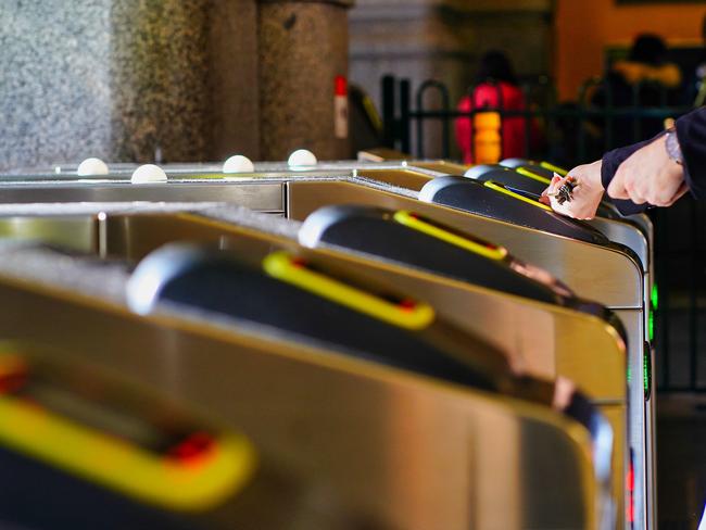 Commuters are finding they need to ‘hover’ not ‘touch’ on with some myki cards. Picture: Luis Enrique Ascui