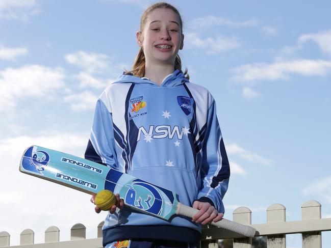 Angelina Genford ( 13. of Picnic Point) cricketer at Bankstown Memorial Oval for Junior Sports Star. She has done really well in as a bowler but both bats and bowls.