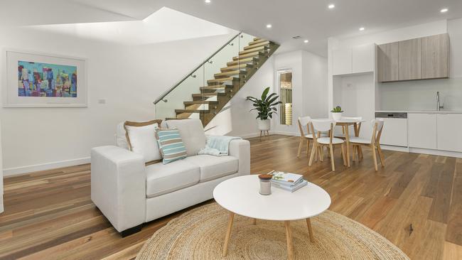 Open-plan living inside the recently renovated property.