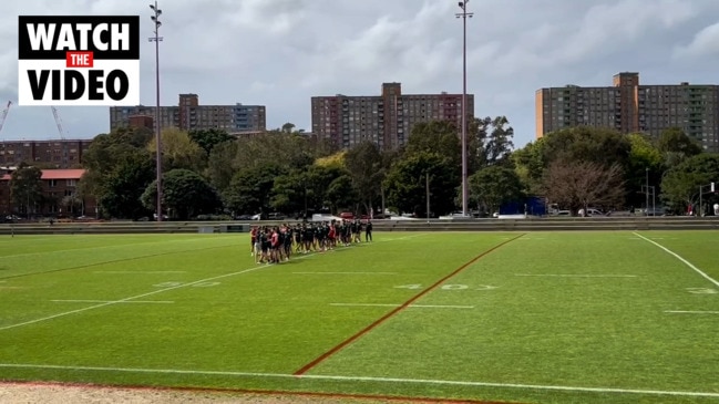 Tom Burgess joins Rabbitohs training