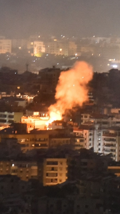 Israel confirms ground invasion as airstrikes light up Beirut