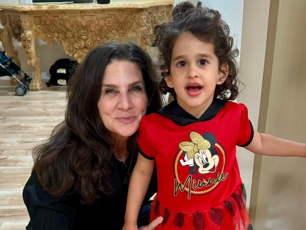 Abigail with her great aunt Liz Hirsh Naftali who has been advocating for her release. Pic Supplied.