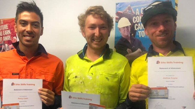 Josh Coyne of JCPainting (right) has taken out the unofficial title of Gympie's best painter.