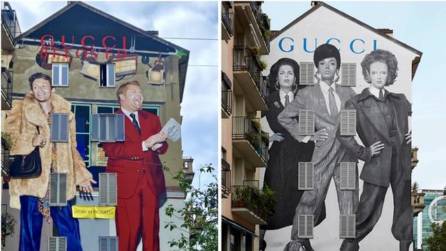 Reference images included in plans show other Gucci street artworks