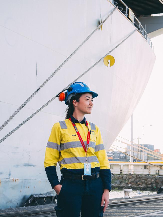 Liz Pinkerton at Swanson Dock, Melbourne