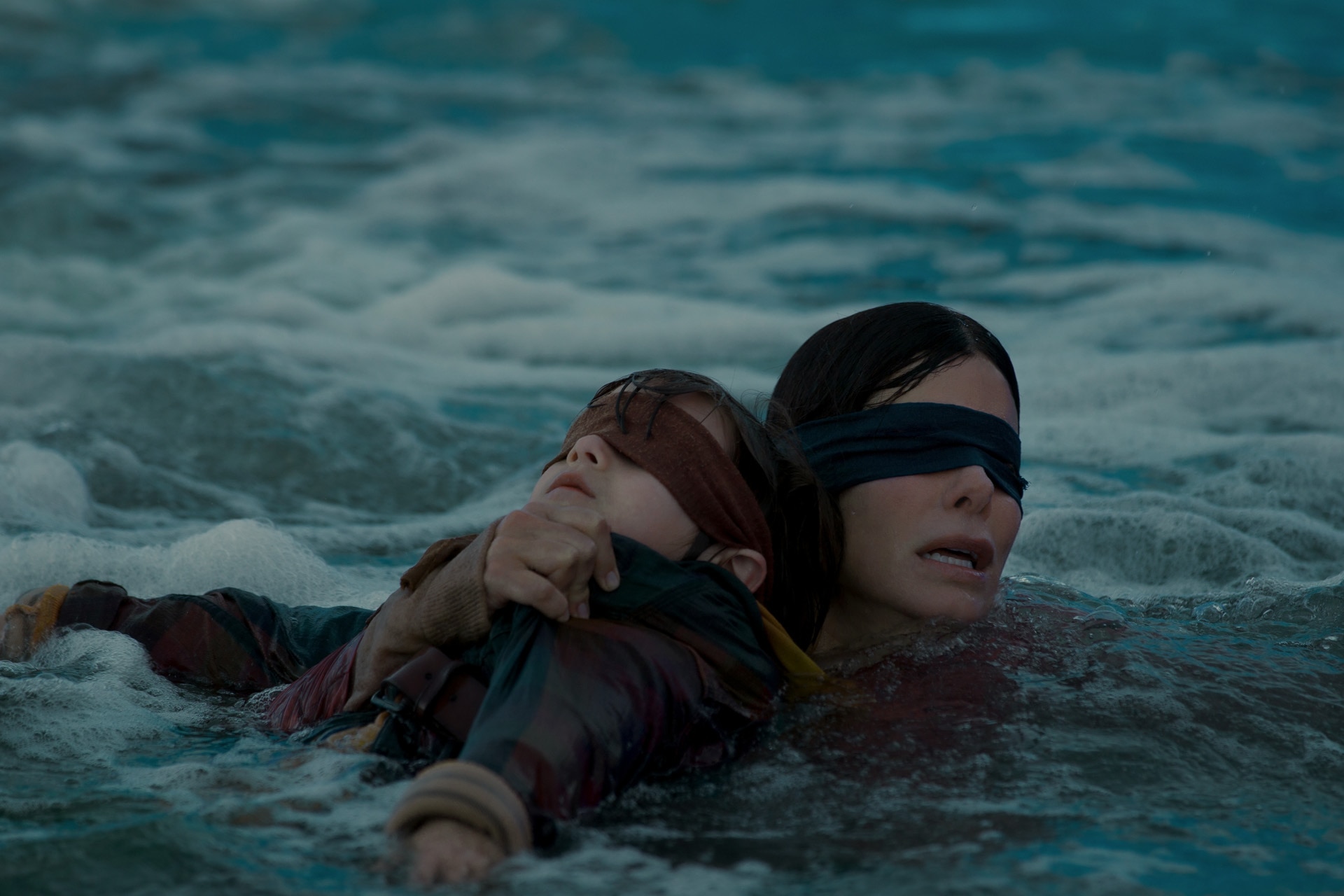 <h3>3. <em>Bird Box:</em> <b>282,020,000 hours</b></h3><p>Never has the blindfold been such a symbol of pop culture fascination since the release of <em>50 Shades of Grey</em>. Sandra Bullock stunned in this film about a mysterious force that decimates the populaton. The real kicker? If you see it, you die. </p>