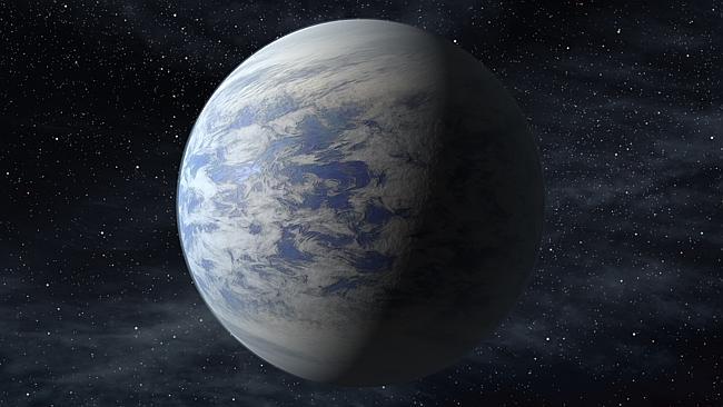 This artist's rendition provided by NASA shows Kepler-69c, a super-Earth-size planet in the habitable zone of a star like our sun, located about 2,700 light-years from Earth in the constellation Cygnus.