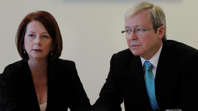 Julia Gillard and Kevin Rudd