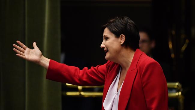 New South Wales Leader of the Opposition Jodi McKay during Question Time in the Legislative Assembly at New South Wales Parliament in Sydney, Tuesday, September 17, 2019. (AAP Image/Dean Lewins) NO ARCHIVING