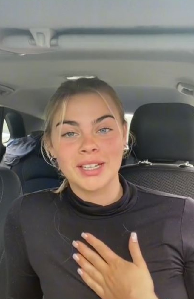 Canadian expat Jamison, 18, shared a now viral TikTok, which included how Aussie men are ‘lacking’. Picture: TikTok/jamminjamison123