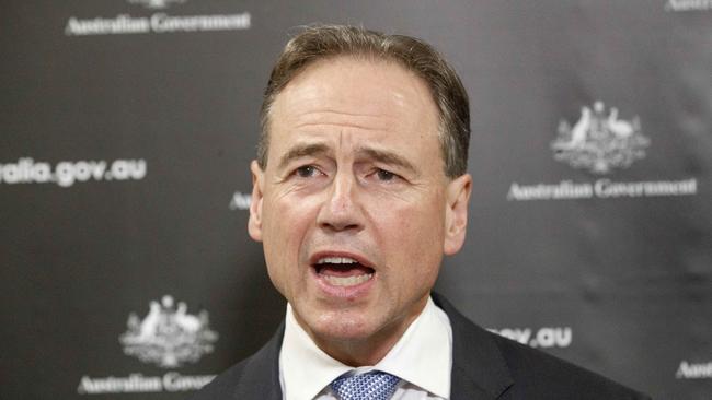 Federal Health Minister Greg Hunt. Picture: NCA NewsWire / David Geraghty