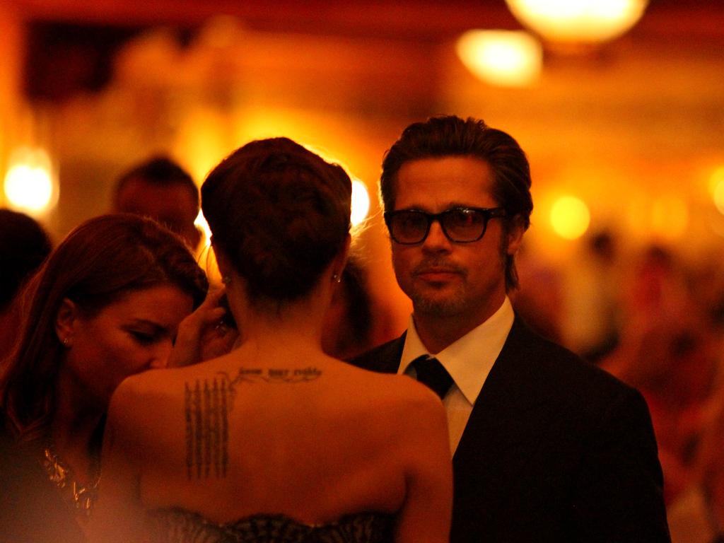 Angelina Jolie and Brad Pitt at the Australian premier of the Angelina directed feature film Unbroken at The State Theater in Sydney. Picture: Richard Dobson