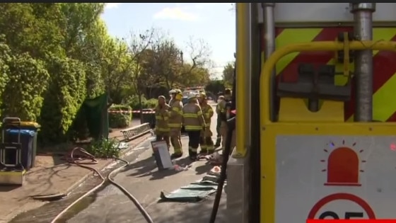 Fire Cause Investigators are examining the cause of the fatal unit fire. Picture: 7NEWS