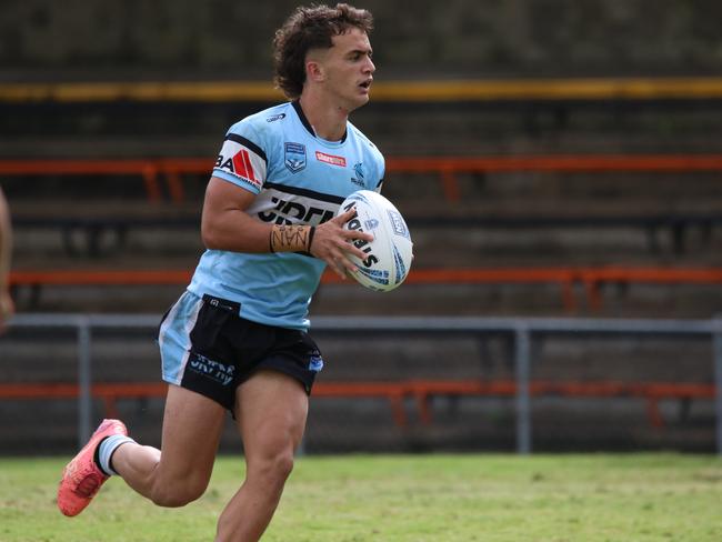 Oliver Lester put on two crucial plays for Cronulla. Picture: Warren Gannon Photography