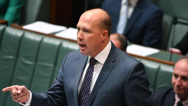 Minister for Immigration Peter Dutton.