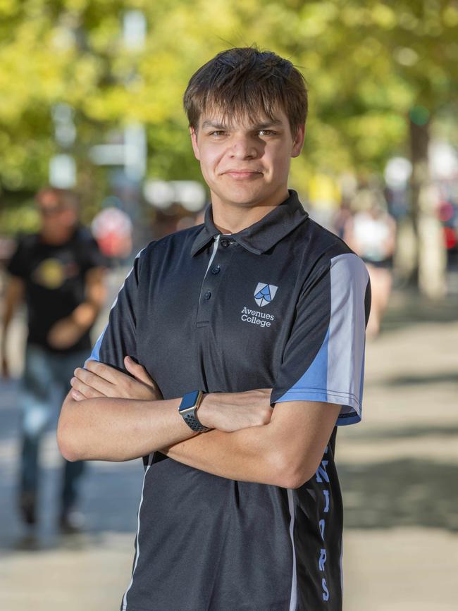 Teen Parliament 2024 scholarship recipient Denzel James. Pictured on Feb 12, 2024. Picture: Ben Clark