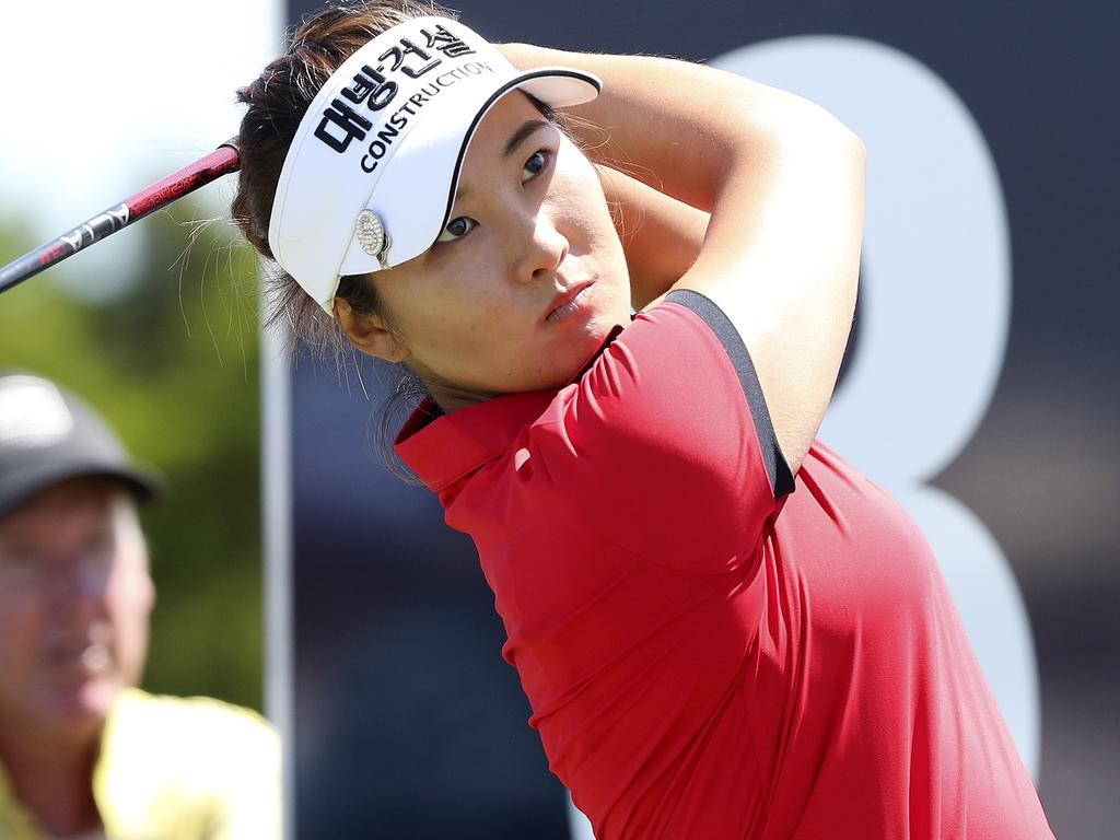 GOLF - HANDA AUSTRALIAN OPEN.  Royal Adelaide Golf Course.  Su Oh in the 8th picture SARAH REED