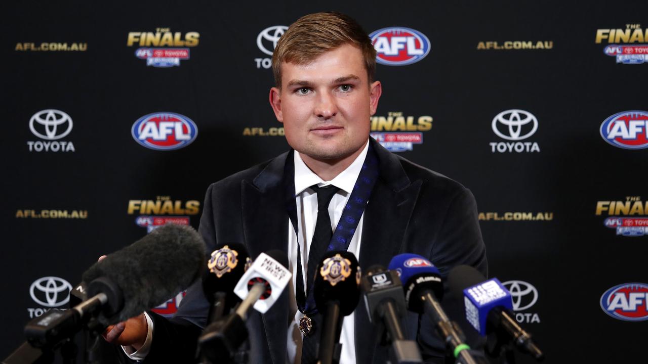 Wines is the first Port Adelaide player to win the Brownlow Medal. Picture: Dylan Burns / AFL Photos via Getty Images