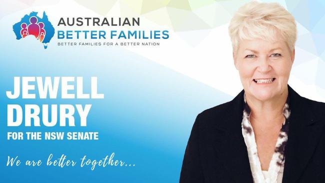  Australian Better Families NSW Senate candidate Jewell Drury.