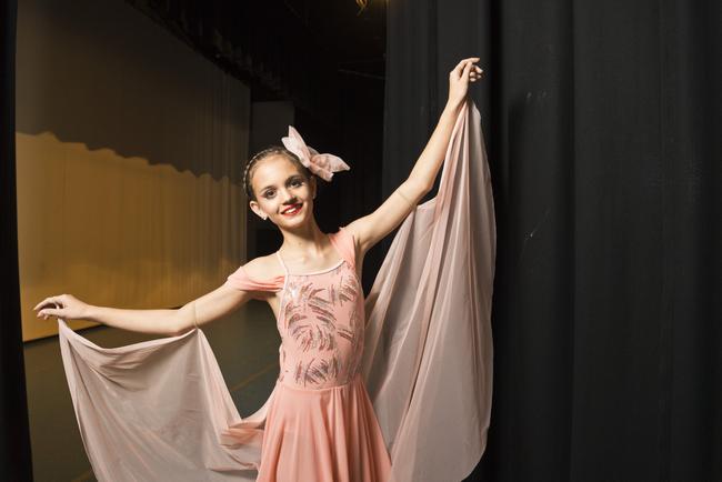 Ipswich performer Amilee Briscoe is ready for the Darling Downs Eisteddfod at Millmerran Cultural Centre, Wednesday, August 19, 2020. Picture: Kevin Farmer