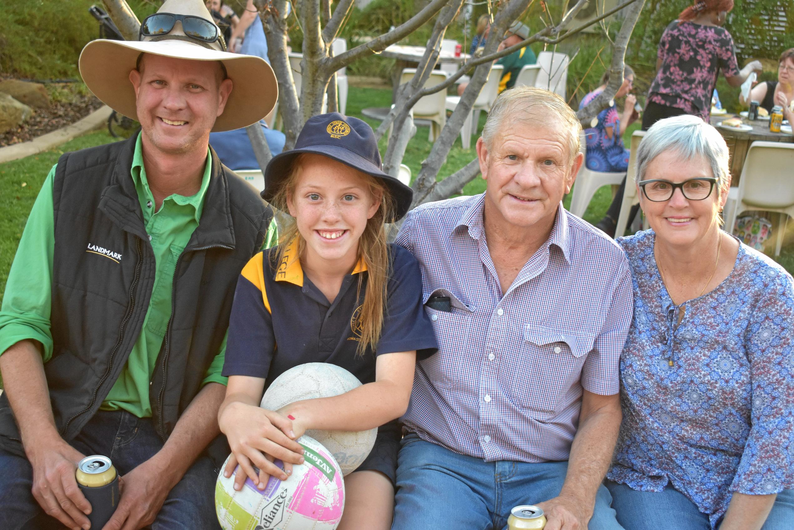 Craig, Sage, Graham Miller and Kim Sunderland. Picture: Ellen Ransley