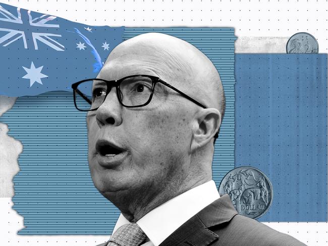 27 March 2025; A photo comp of Peter Dutton for the 2025 Federal Election. Artwork by Emilia Tortorella. Sources: supplied and iStock. Ratio 4:3.