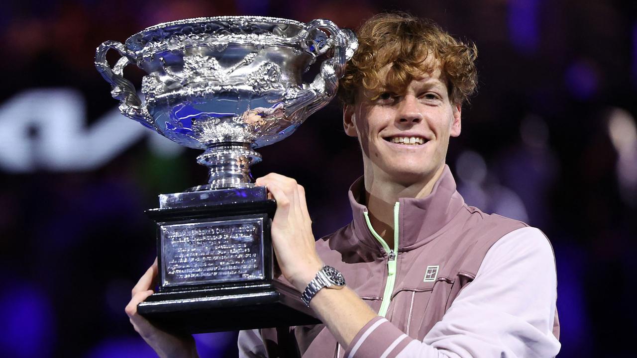 Australian Open champion Jannik Sinner. Photo by Martin KEEP / AFP