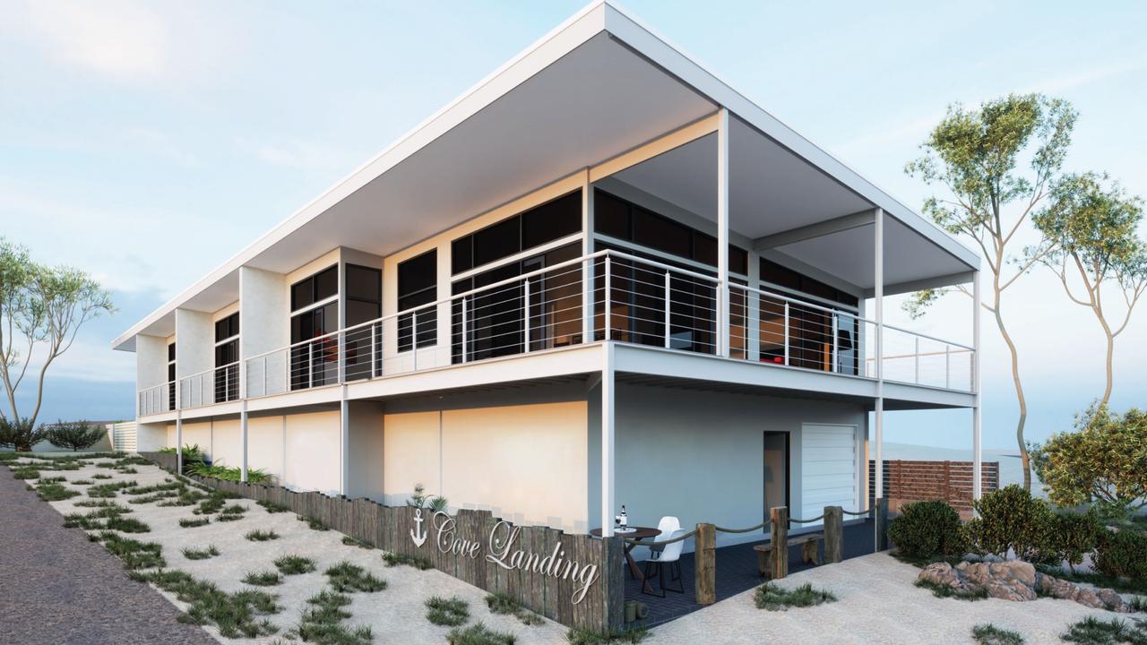 Artist impression of Cove Landing Marina Apartments. Picture: Supplied
