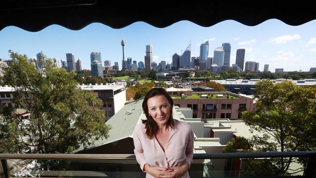 ‘It’s a good time to sell and it suited me’: Alex Collins in her Potts Point apartment, which goes to auction today. Picture: John Feder