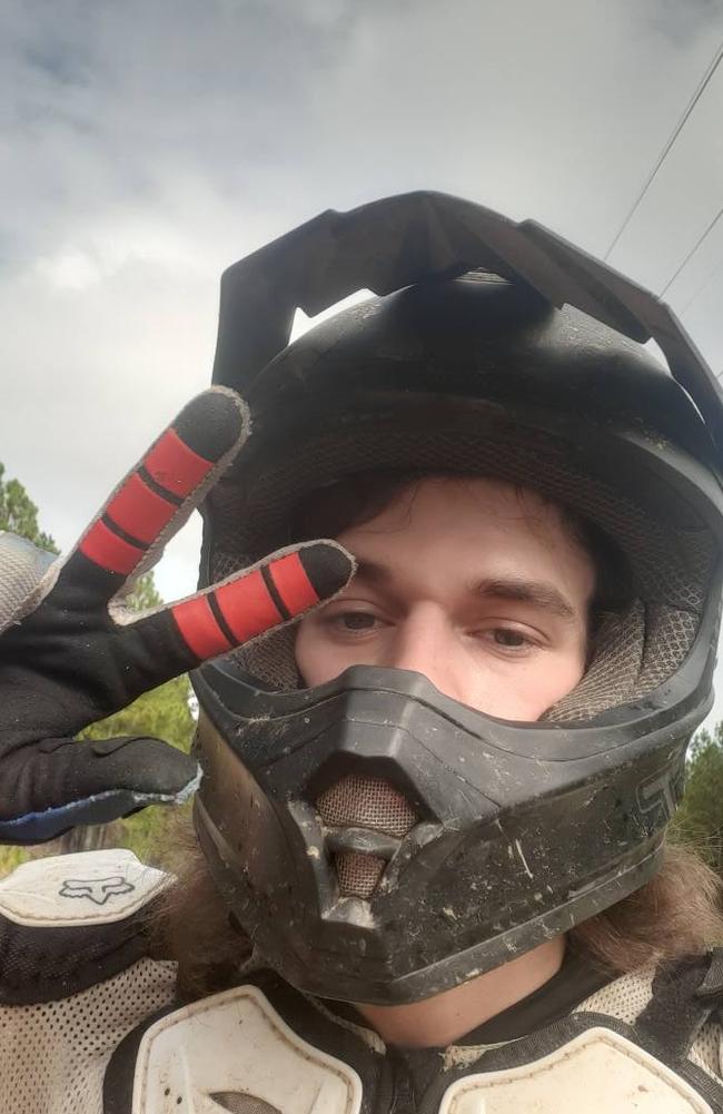 Travis Davis dirt bike riding. Picture: Facebook