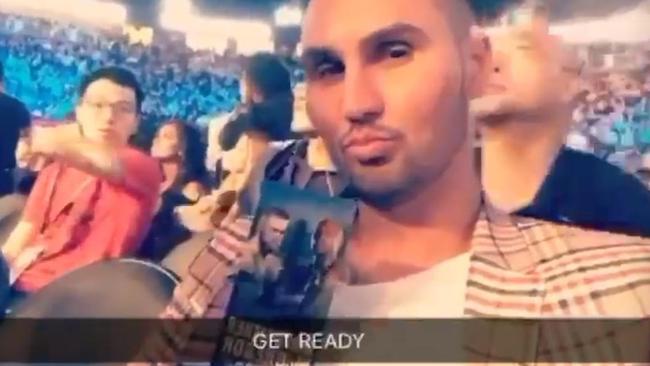 Salim Mehajer Instagrammed from the Las Vegas fight. Source: Instagram.