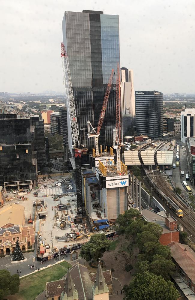 Construction at Parramatta Square.