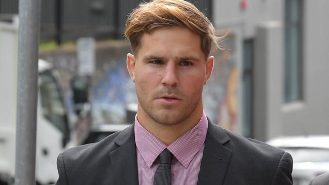 NRL player Jack De Belin at Wollongong Courthouse on Friday. Picture: Simon Bullard