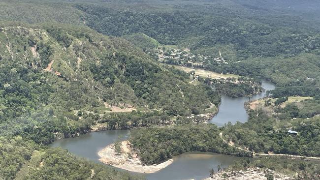 The landscape around the Bloomfield River at Degarra is irrevocably changed following the floods. . Picture: Bronwyn Farr