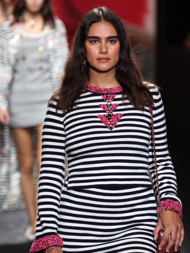 Kortleve walks the runway for Chanel. Picture: Pascal Le Segretain/Getty Images