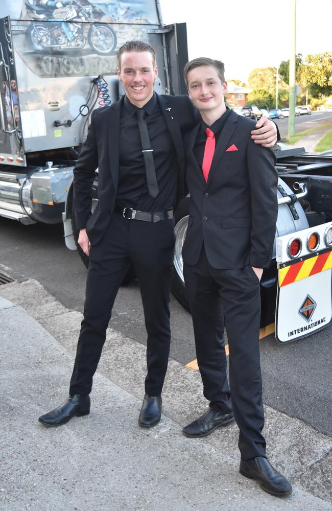 Kian and Tyler at the Maleny State High School formal on November 16, 2022. Picture: Sam Turner