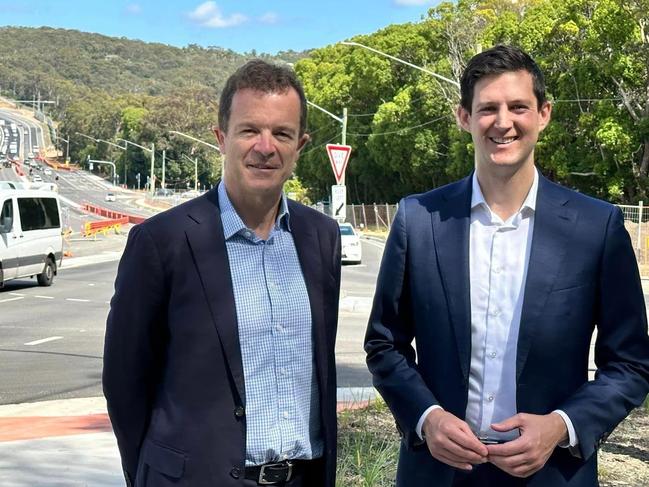 NSW Liberal leader Mark Speakman (left) with Amon. Picture: Supplied