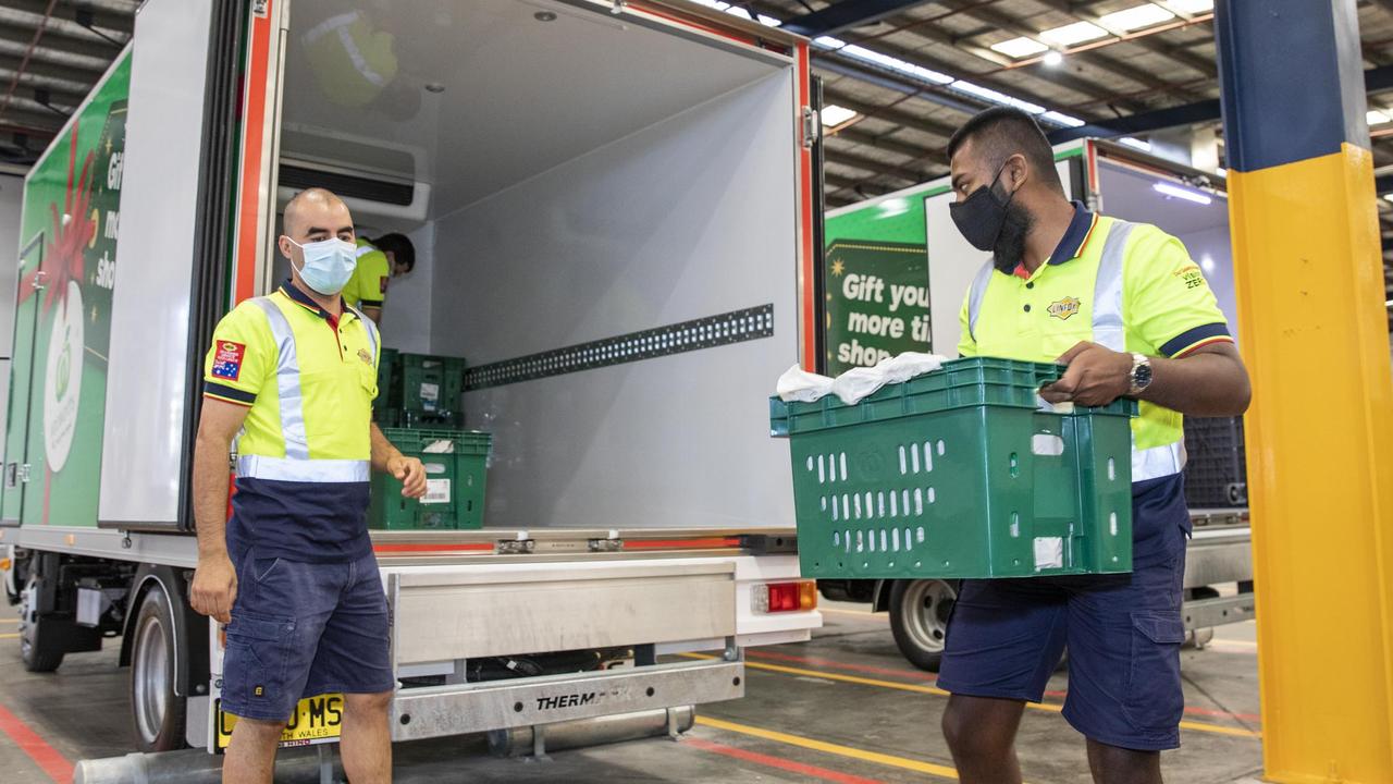 Woolworths new online customer fulfilment centre in Lidcombe. Picture: Dallas Kilponen/Woolworths