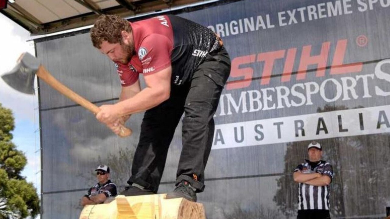 A spokesman for the Stihl Trophy said this competition’s format is the sport’s most physically demanding competition. Picture: South Burnett Times.