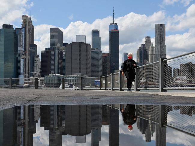 New York’d daily death toll is double that or Australia’s total toll. Picture: Angela Weiss / AFP