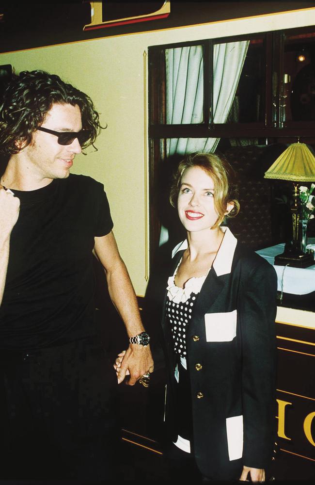 Michael Hutchence and Kylie Minogue on a secret holiday on the Orient Express. Picture: Supplied