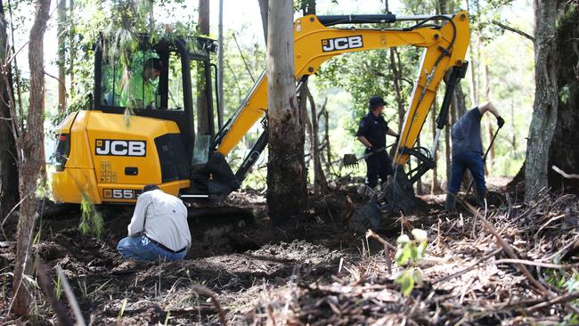 Grave expert Tony Lowe at the search site for William Tyrrell’s remains in December. Picture: NCA NewsWire / Peter Lorimer.