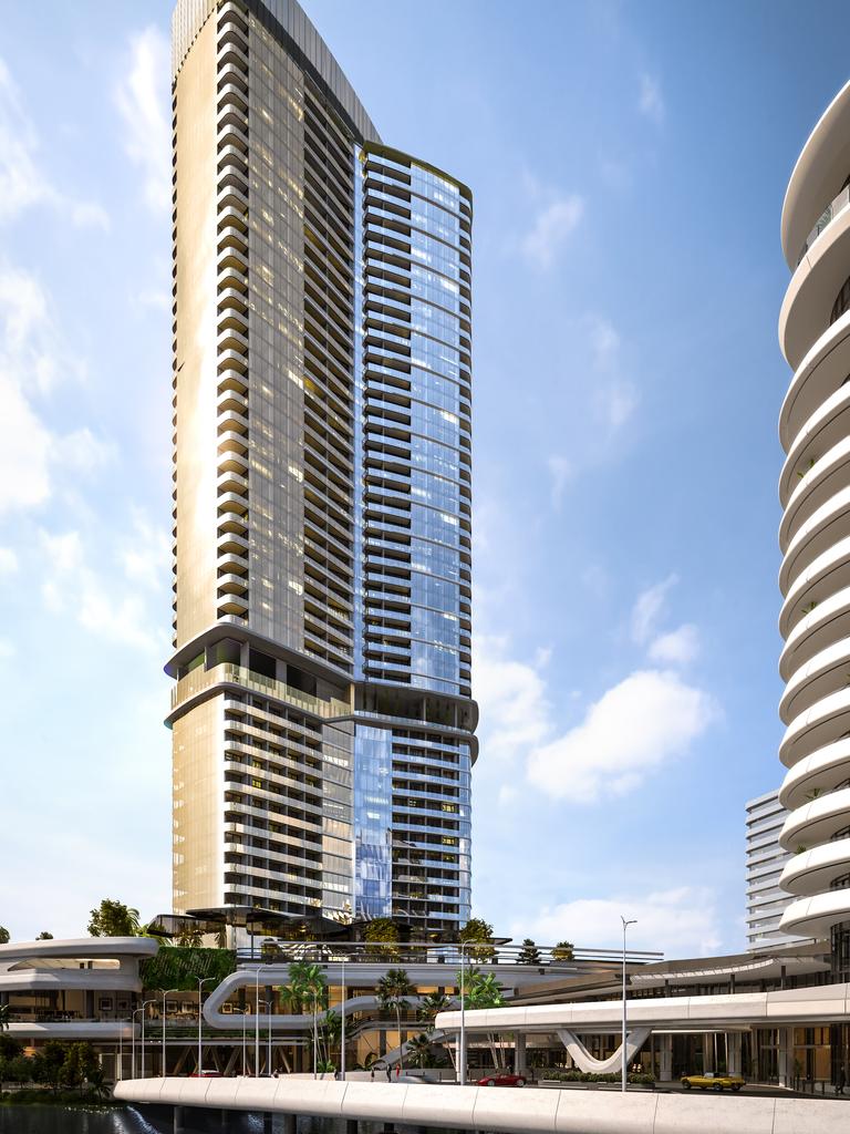 An artist's impression of the Dorsett Hotel and Star Residences at Star Gold Coast.