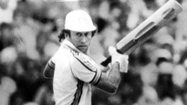 Ian Chappell playing for Australia in a World Series Cup match against England in 1979.