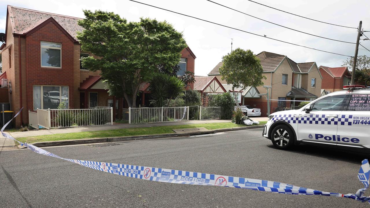 Police cordoned off a property in Coxon Pde after a fire on Tuesday morning. Picture: Alison Wynd.