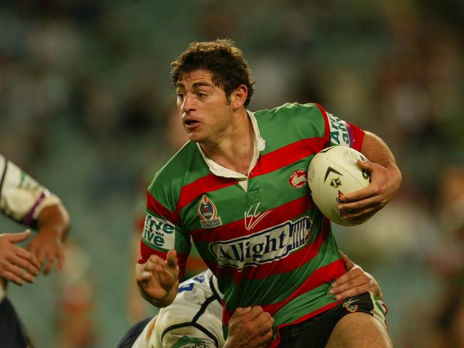 NRL - Rugby League - South Sydney Rabbitohs v Brisbane Broncos at Aussie Stadium, Sydney. 28-8-04. Pic Brett Costello.