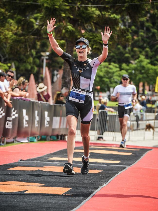 Martin during Ironman 70.3 Geelong. Picture: Supplied