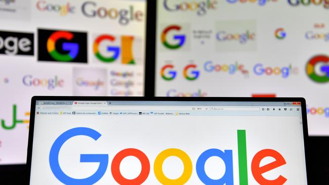 (FILES) In this file photo taken on November 20, 2017 shows logos of US multinational technology company Google displayed on computers' screens. Google on May 4, 2018 said that people looking to place US election ads on its platform will need to show identification, and make clear who is paying.Policy changes being rolled out come as online ad 'duopoly' Google and Facebook strive to avoid being used to spread misleading or divisive ads aimed at voters."Our work on elections goes far beyond improving policies for advertising," Google senior vice president Kent Walker said in a blog post. / AFP PHOTO / LOIC VENANCE