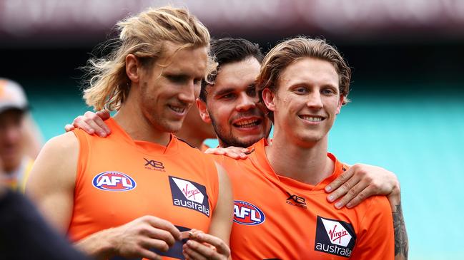 More than 60,000 SuperCoaches are sweating on the return of Lachie Whitfield. Picture: Mark Kolbe/Getty Images.