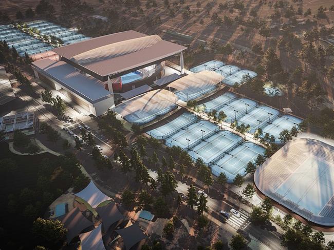 Queensland Tennis Centre - proposed site plan.